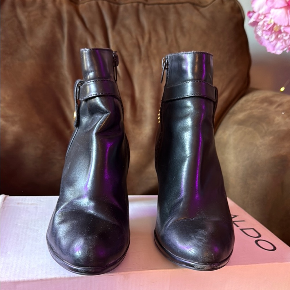 Aldo Black Ankle Boots for Women